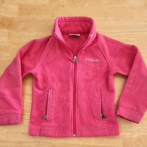 Columbia Vibrant Pink Full-Zip Fleece
